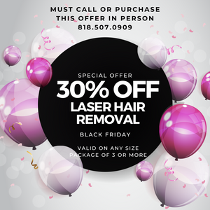 30% off Laser Hair Black Friday 2024